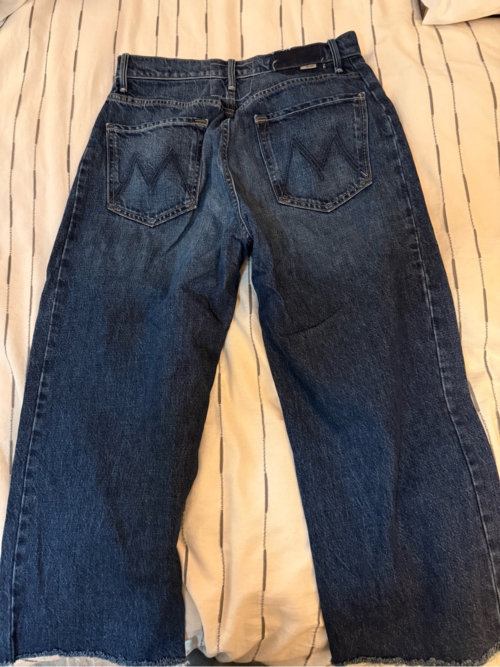 MOTHER Dark Indigo High-Waist Women’s Petite Barrel Jean